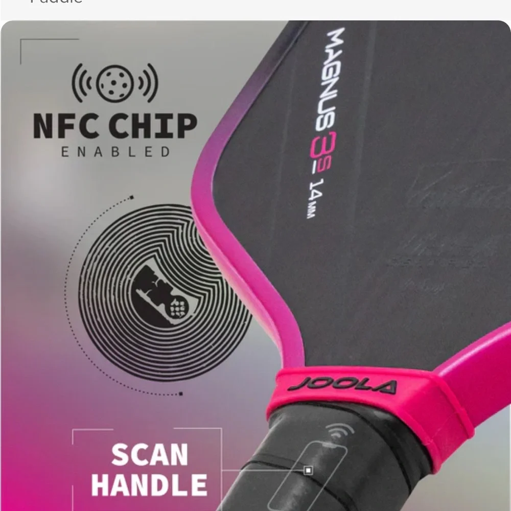 Joola Pickleball Paddle - Pink Trim / black - Picture 10 of 15